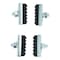 Bell Sports Binder 100 Rubber Bike Brake Pads Black/Silver 7070962 - alternate 2